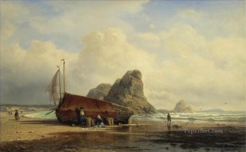150の主題の芸術作品 Painting - 海岸の風景 ブルターニュ アレクセイ ボゴリュボフ ビーチの海岸